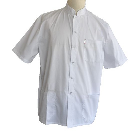 反ピリングの専門の仕事のユニフォームのぱりっとした看護はワイシャツつばが付いている上をごしごし洗います