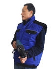 ヴェルクロ留め具のポケットが付いている100%の綿の冬の安全メンズ屋外の仕事のベスト