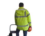 交通労働者のための100%のポリエステル安全こんにちは気力の冬のジャケット300Dオックスフォード
