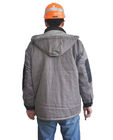 2つの調子の安全嵐のポケットおよびパッディングのフードが付いている頑丈な冬の仕事のジャケット