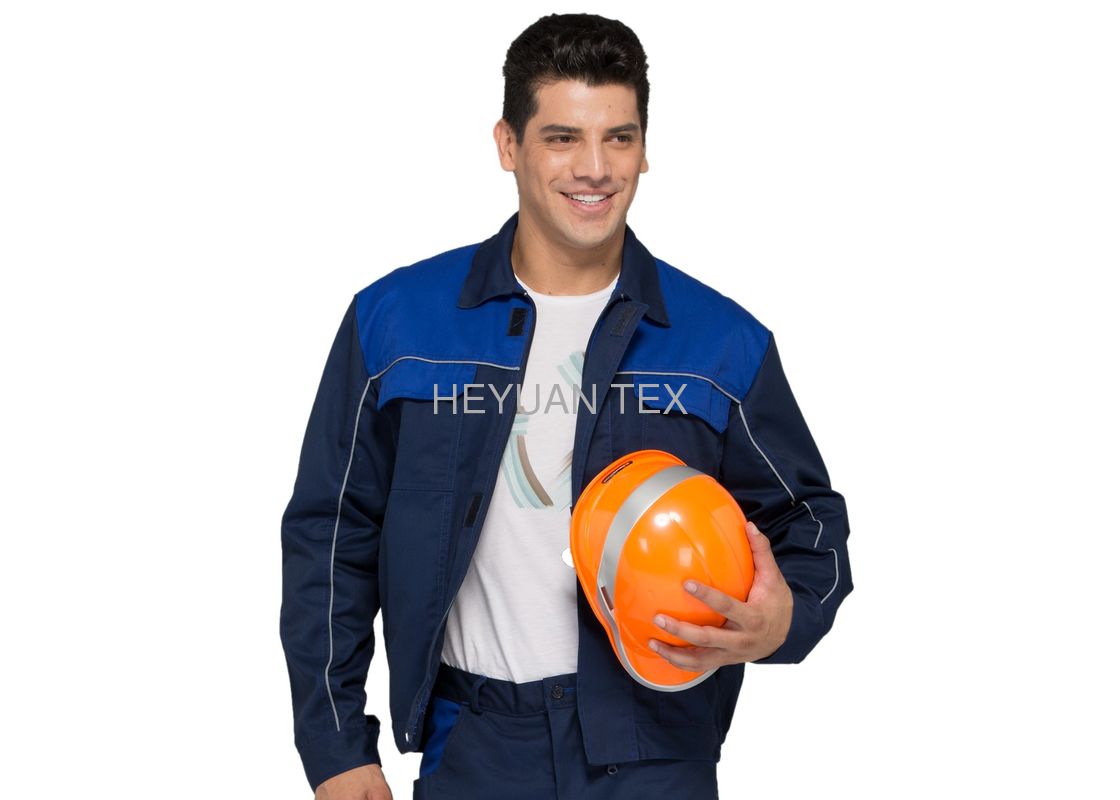 柔らかい産業メンズ ジャケット、調節可能なベルトが付いている安全明るい働くジャケット