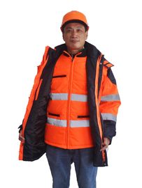 5 1つのこんにちは気力の冬の仕事のジャケットで、防水PUと反射冬の安全ジャケット